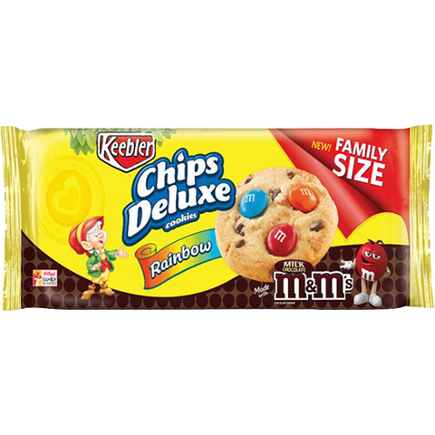 Keebler Chips Deluxe Rainbow M&M Family Size