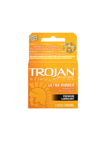 Trojan Ultra Ribbed - 3 Pack Clutch Deliveries Trojan Ultra Ribbed - 3 Pack Clutch Deliveries
